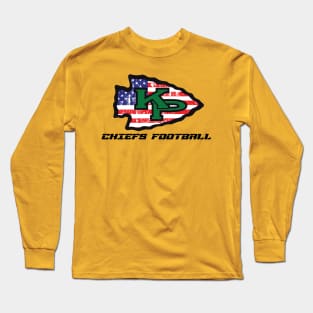 KP Chiefs Football (American Pride Arrowhead) Long Sleeve T-Shirt